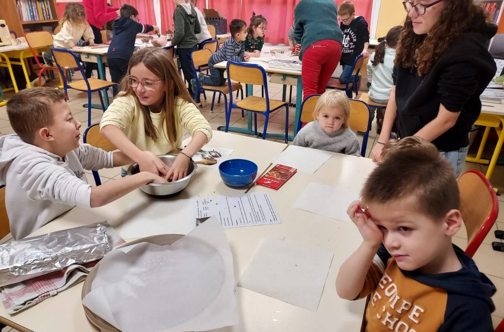 Cuisine pour le marché de Noël