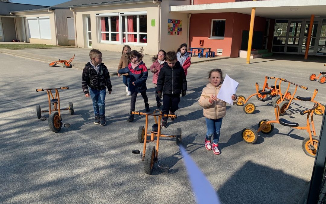 Jeu d’orientation dans la cour