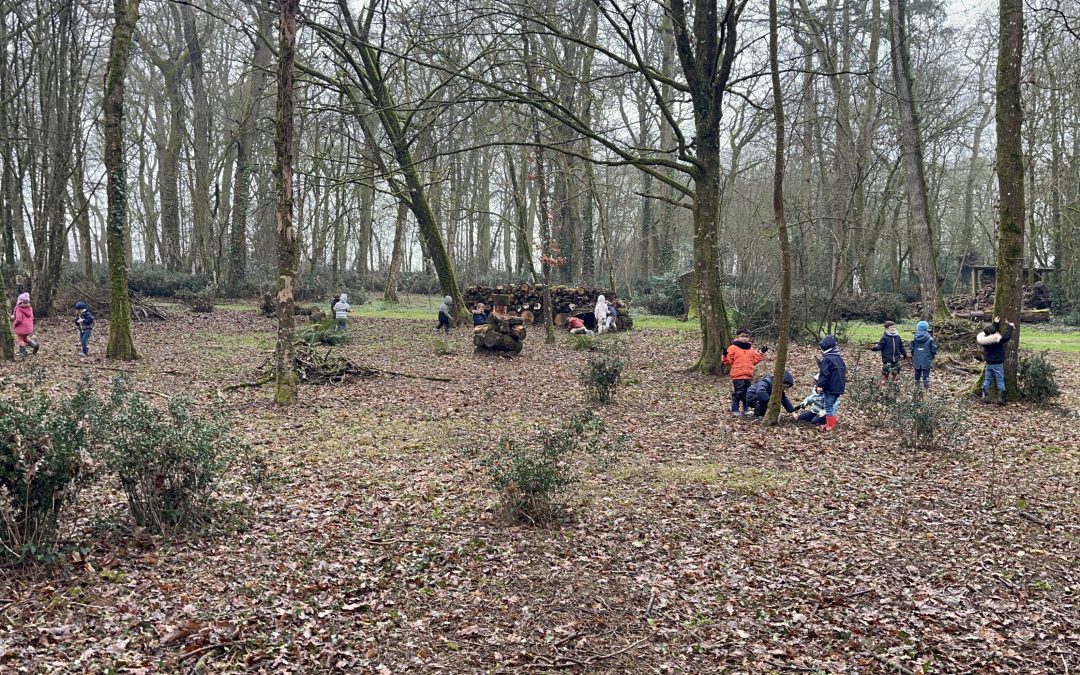 La maternelle fait classe dehors